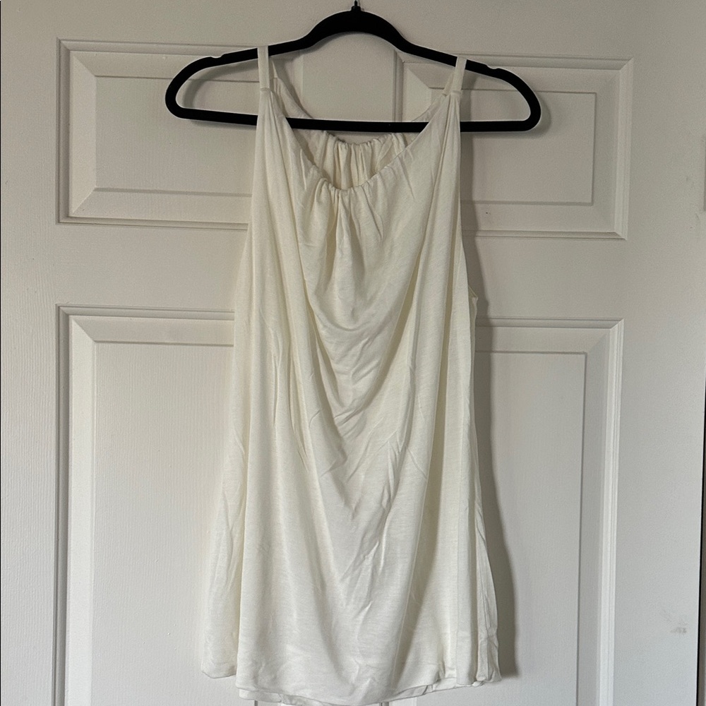 CAbi Cream Draped Tank Top